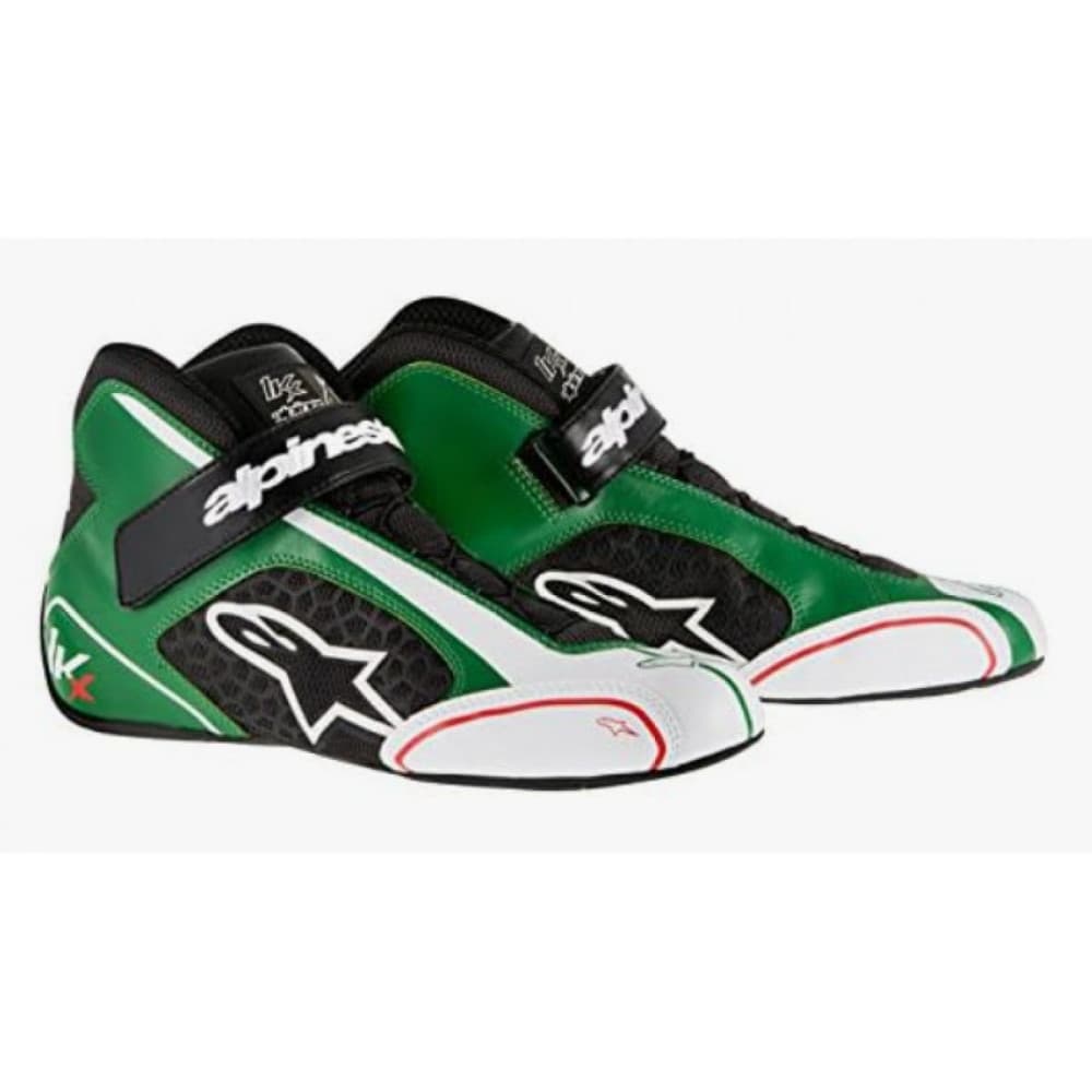 2023 TECH0 KX V2 SHOES BLACK WHITE FLUO ORANGE ALPINESTARS 40