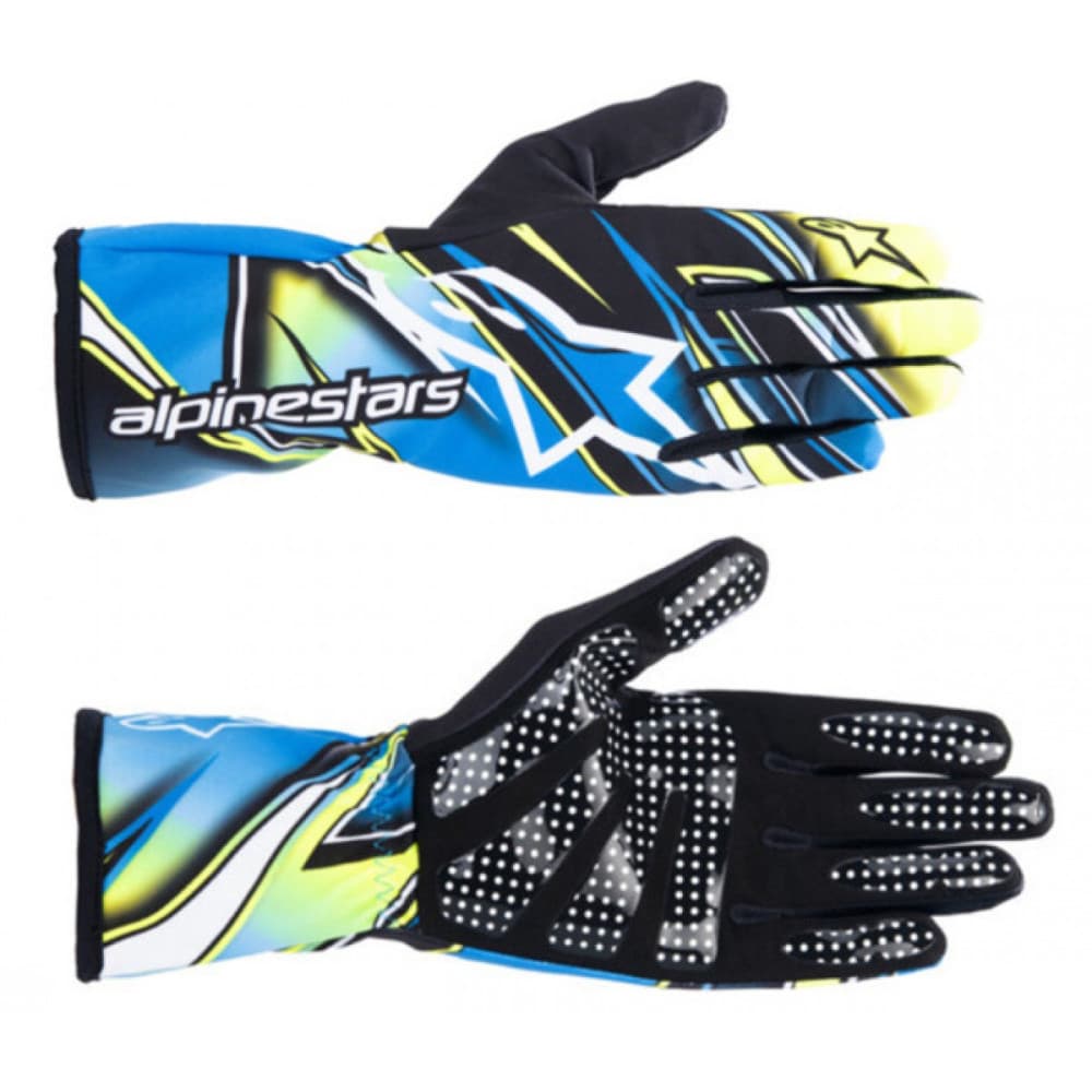 2023 TECH0 K Race V2 Competition Gloves Fluo Yellow Blue XXL