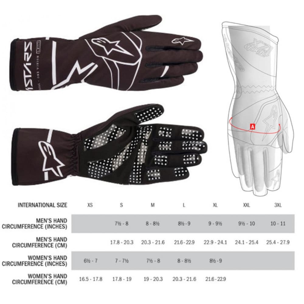 2021 TECH-1 K RACE V2 SOLID GLOVES WHITE / BLACK S