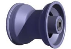 Vented Aluminium Vorderfelge L109mm mit Ø17mm Lagern