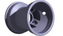 Vented Aluminium Vorderfelge L130mm