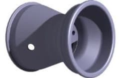 Aluminium Hinterfelge L146mm (mit Ventil)