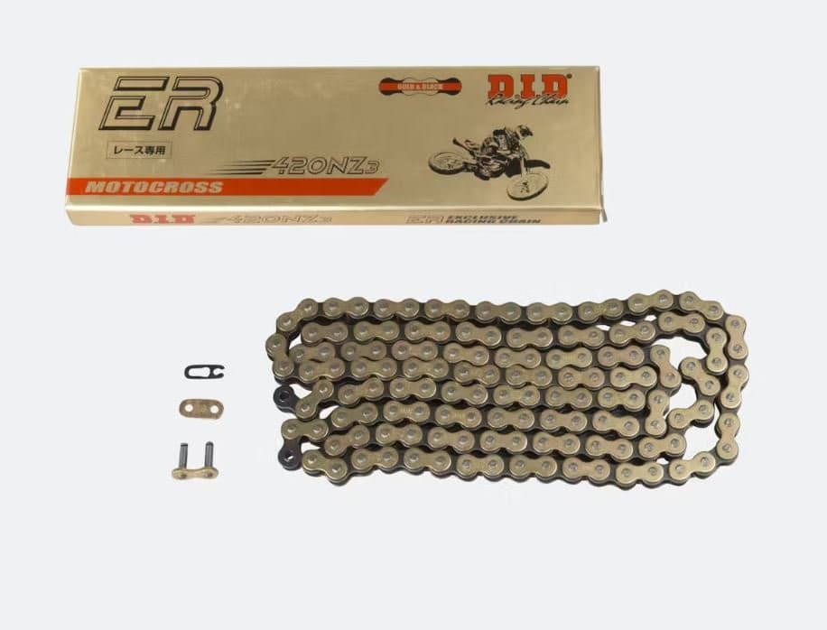 D.I.D racing drive chain (420NZ3GB-142 links - gold)