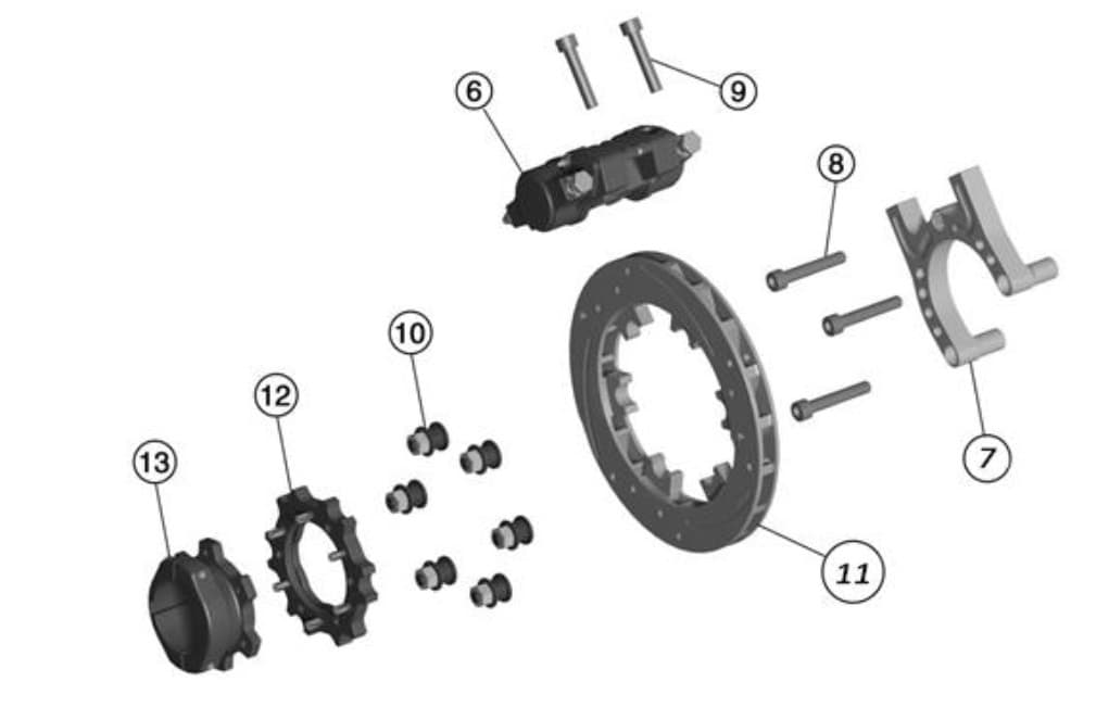 (11) Ø195 RBS-V3 REAR BRAKE DISC