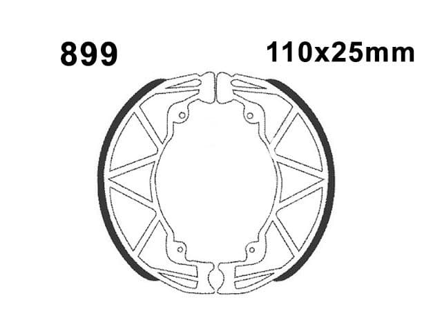 EBC Premium Kevlar-Aramid fékpofa (Gilera / Piaggio - 110x25mm)