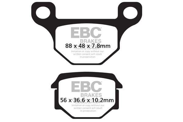 EBC Blackstuff Premium Aramid pastiglia freno