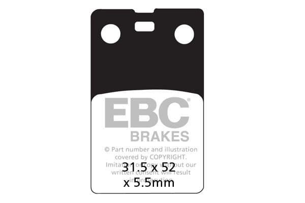 EBC Blackstuff Kevlar-Aramid fékbetét (FD071)