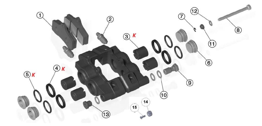 (8) STR-V1 BRAKE PAD SAFETY PIN