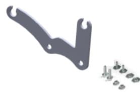SUPPORT KIT MINIKART CHAIN GUARD - with screws