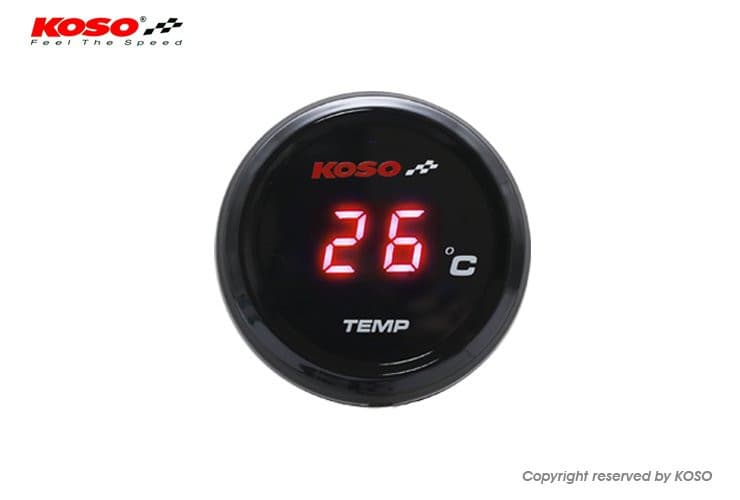 Koso Coin strumento termometro acqua (Rosso)