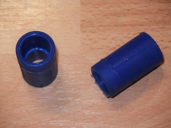 Original Parts raccordo scarico in gomma (Derbi Senda - Derbi EBE / EBS - 21/18mm)