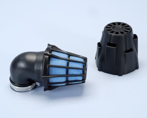 Polini Racing védőházas sportlégszűrő (Többféle kivitelben!) - 37mm / Nagy / Döntött - 90°