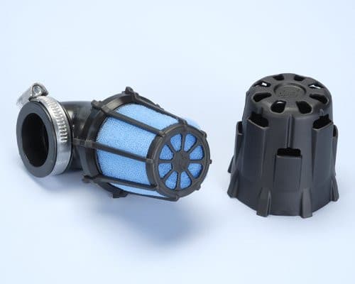 Polini Racing védőházas sportlégszűrő (Többféle kivitelben!) - 37mm / Kicsi / Döntött - 90°