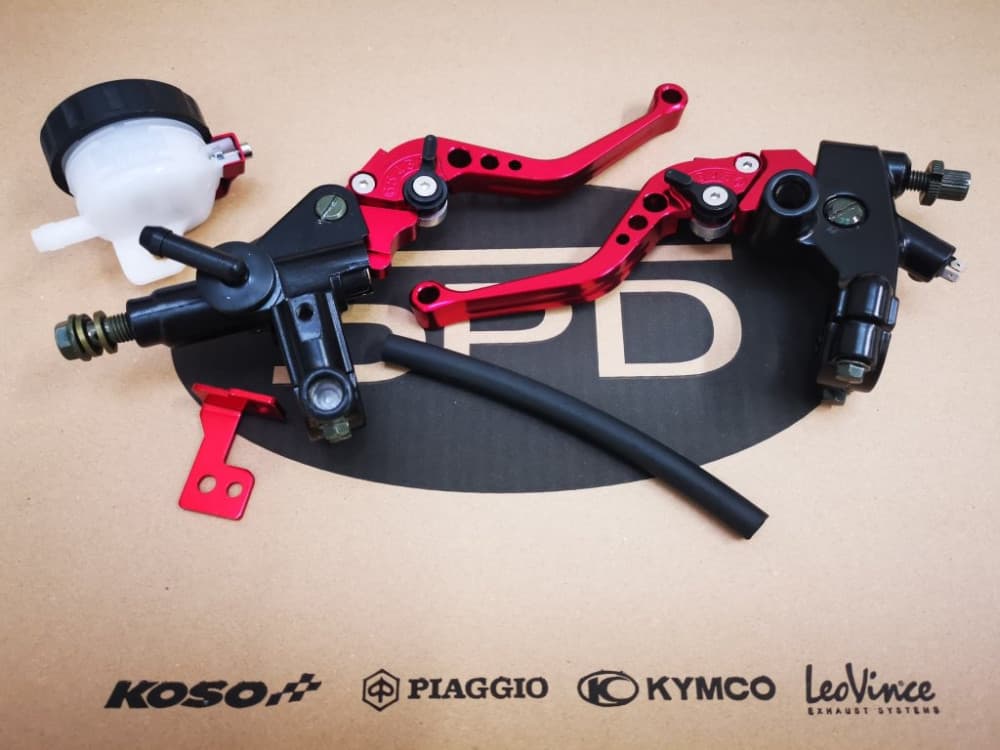 Racing Force CNC set completo leve freno e frizione (Rosso)