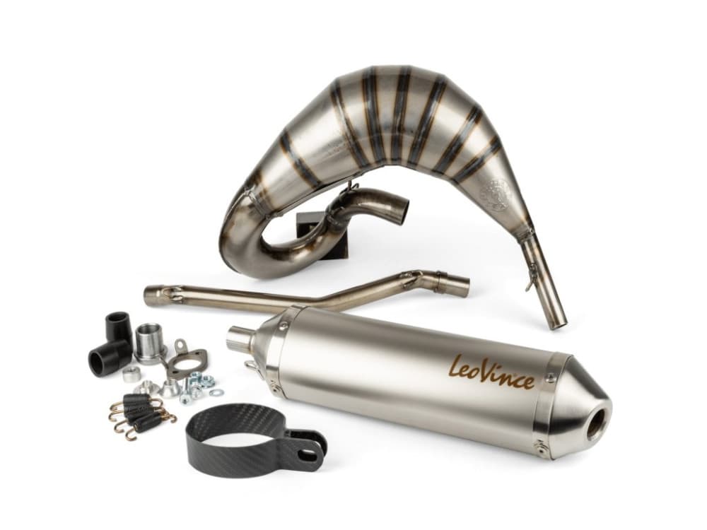 LeoVince X-Fight inox scarico sportivo (Piaggio D50B0 - Aprilia RX / SX)