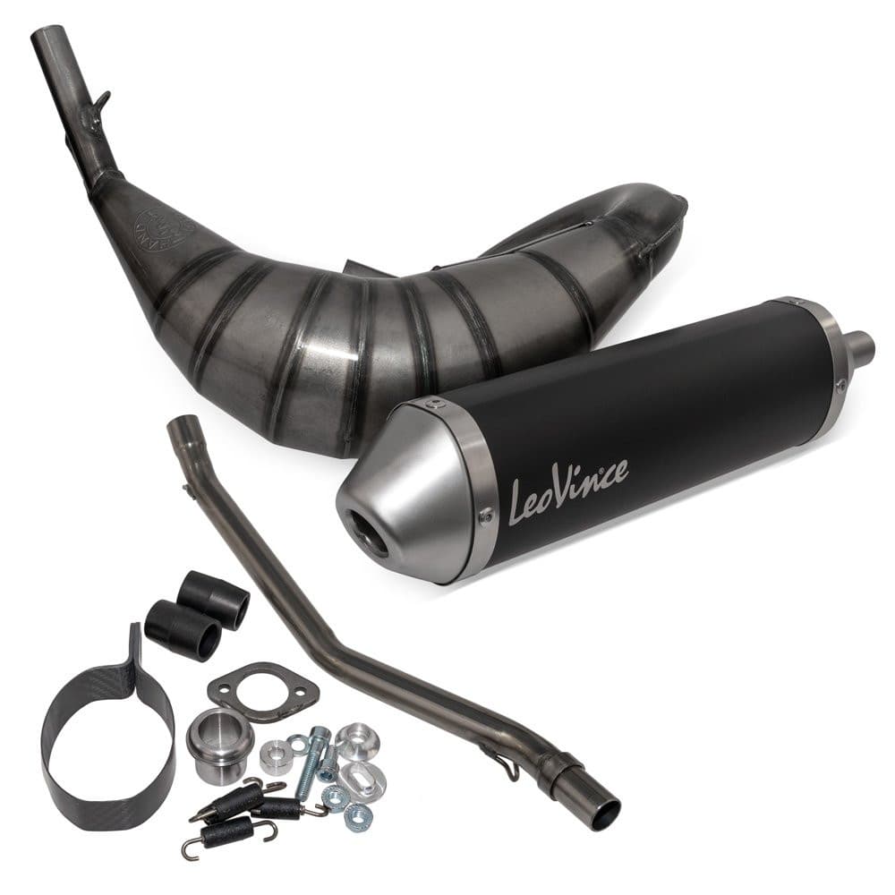 LeoVince X-Fight Black scarico sportivo (Piaggio D50B0 - Aprilia RX / SX)