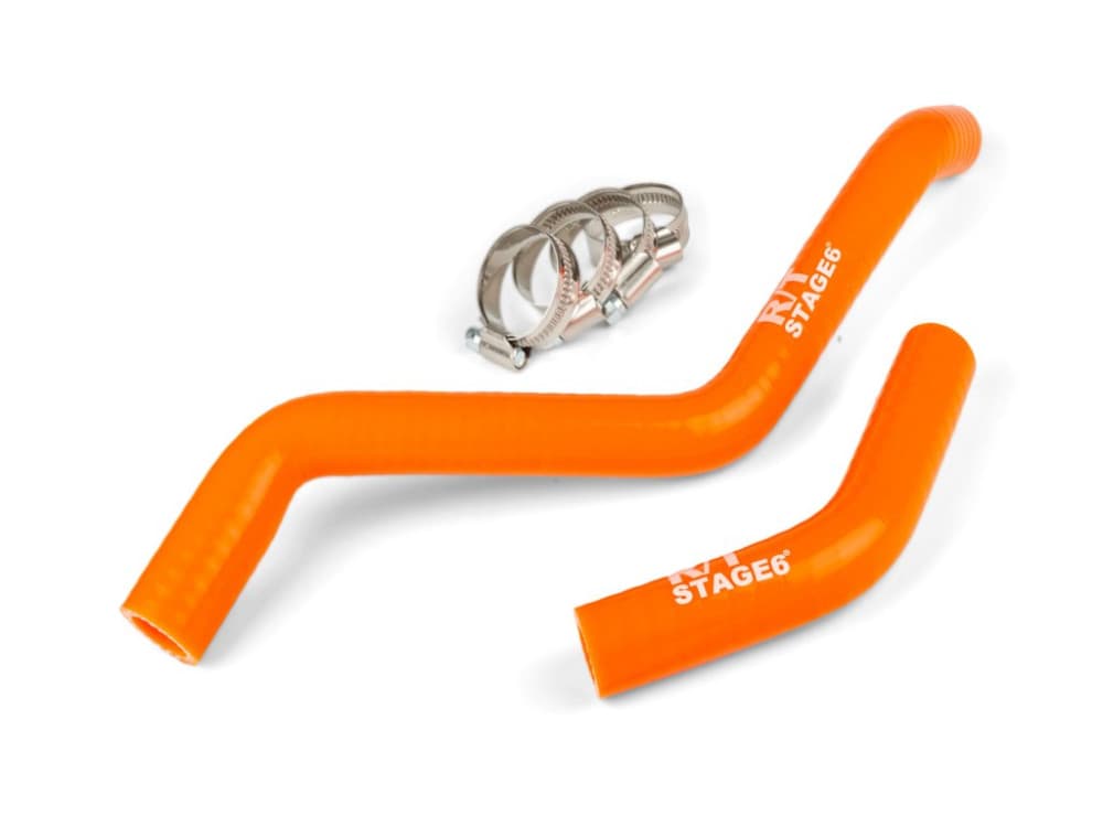 Stage6 tubo silicone raffreddamento (Aprilia RX / SX - Derbi Senda - Gilera RCR / SMT - arancio)