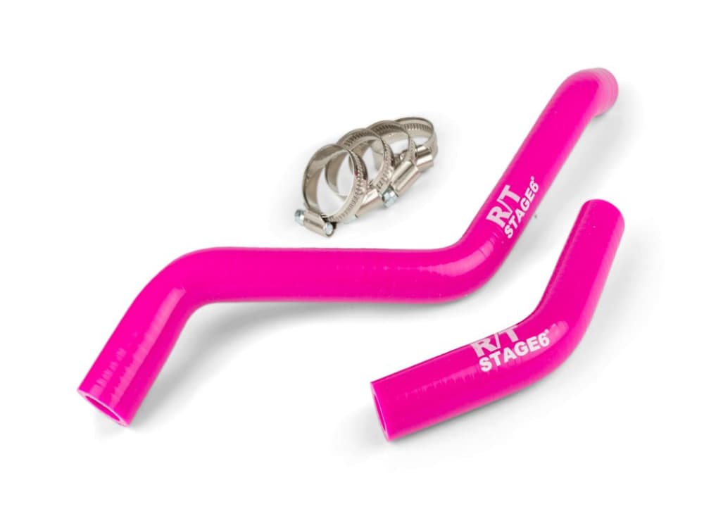 Stage6 silicone coolant hose (Aprilia RX / SX - Derbi Senda - Gilera RCR / SMT - pink)