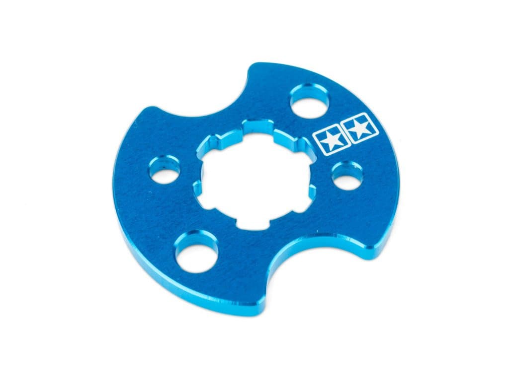 Stage6 piastra alluminio fissaggio pignone (Derbi EBE / EBS - Piaggio D50B0 - blu)