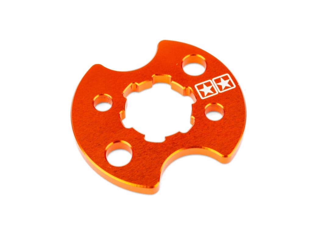 Stage6 Kettenrad Sicherungsplatte Aluminium (Derbi EBE / EBS - Piaggio D50B0 - orange)