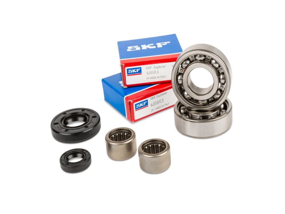 Stage6 Racing Getriebe Lager und Simmerring Satz (Derbi EBE / EBS - Piaggio D50B0)