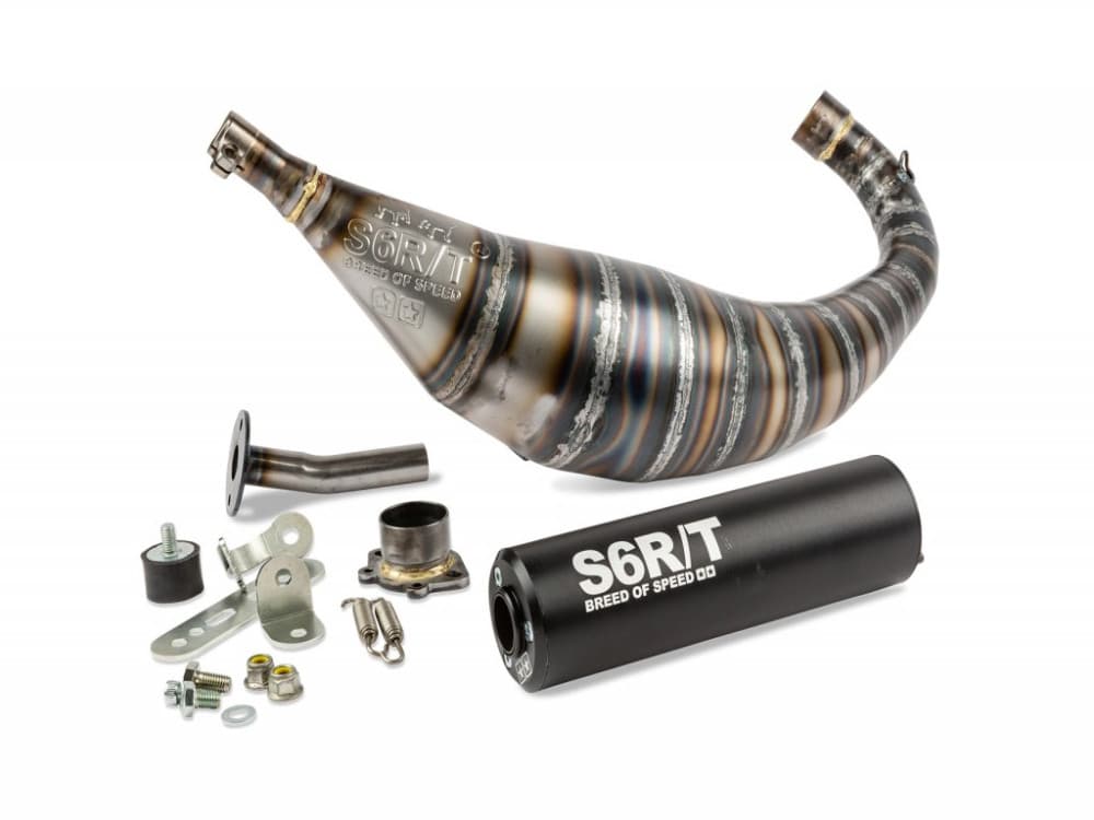 Stage6 R/T 90000cc CNC exhaust (Derbi EBE / EBS - Piaggio D50B0 - black)