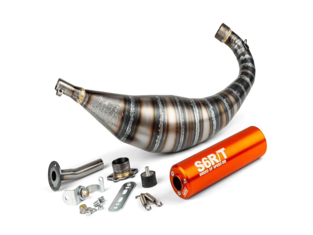 Stage6 R/T 90000cc CNC exhaust (Derbi EBE / EBS - Piaggio D50B0 - orange)