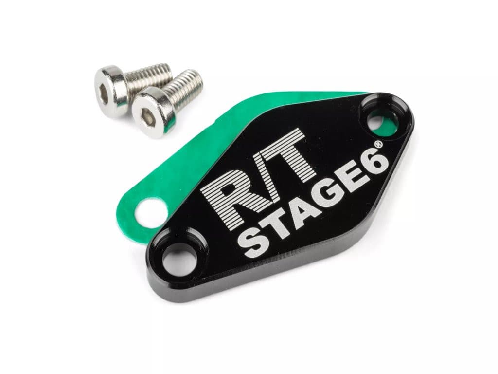 Stage6 R/T MK2 CNC Ölpumpendeckel (Minarelli AM - Derbi EBE / EBS - Piaggio D50B0 - schwarz)