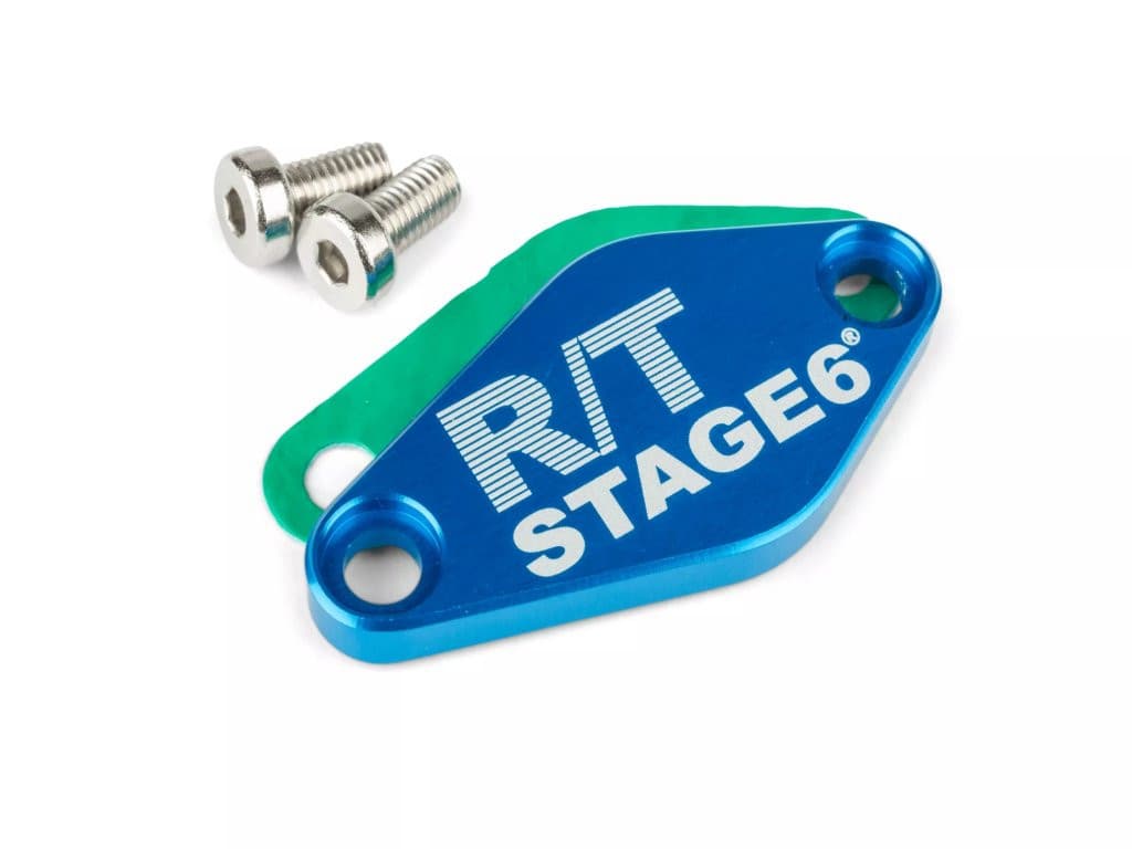 Stage6 R/T MK2 CNC coperchio pompa olio (Minarelli AM - Derbi EBE / EBS - Piaggio D50B0 - blu)