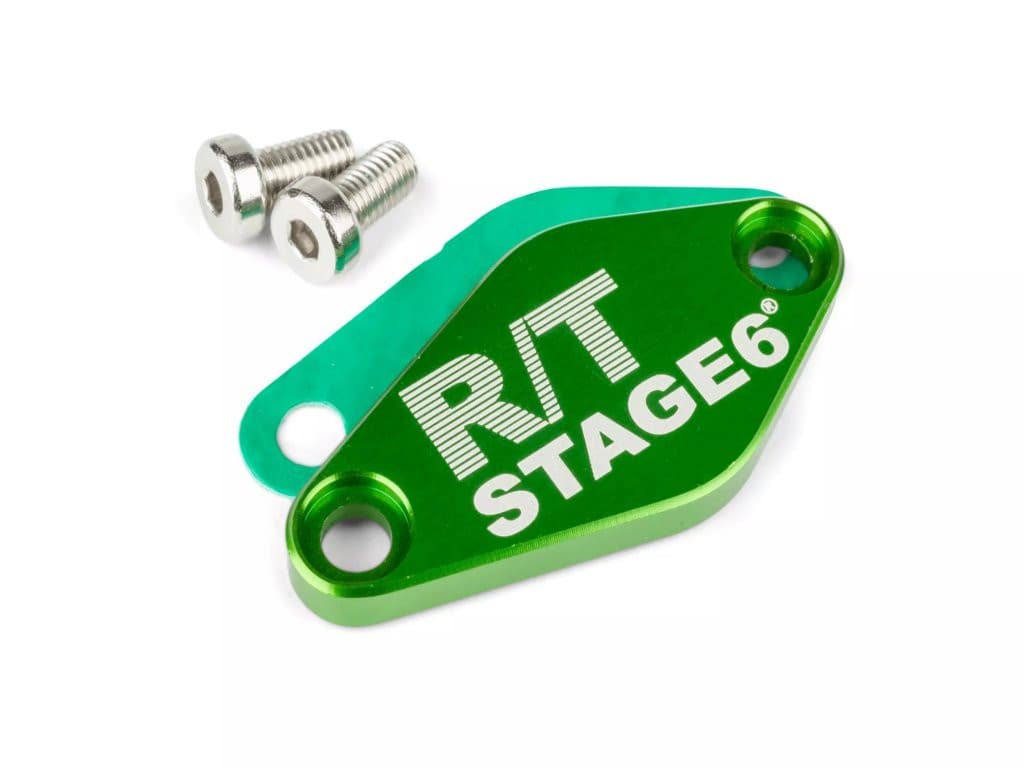 Stage6 R/T MK2 CNC coperchio pompa olio (Minarelli AM - Derbi EBE / EBS - Piaggio D50B0 - verde)