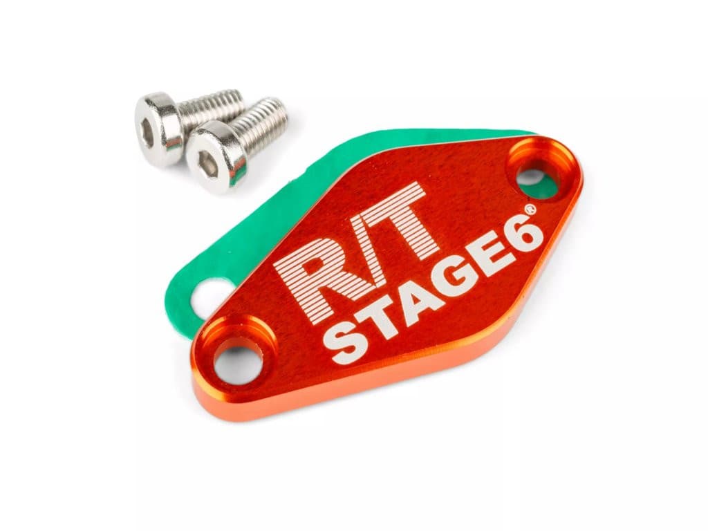 Stage6 R/T MK2 CNC coperchio pompa olio (Minarelli AM - Derbi EBE / EBS - Piaggio D50B0 - arancione)
