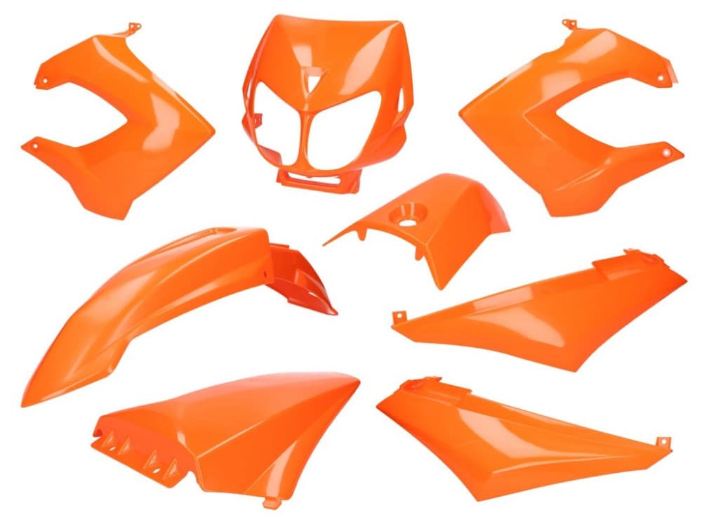 SPD Racing kit carena completo (Derbi Senda R / X-Treme - arancione)