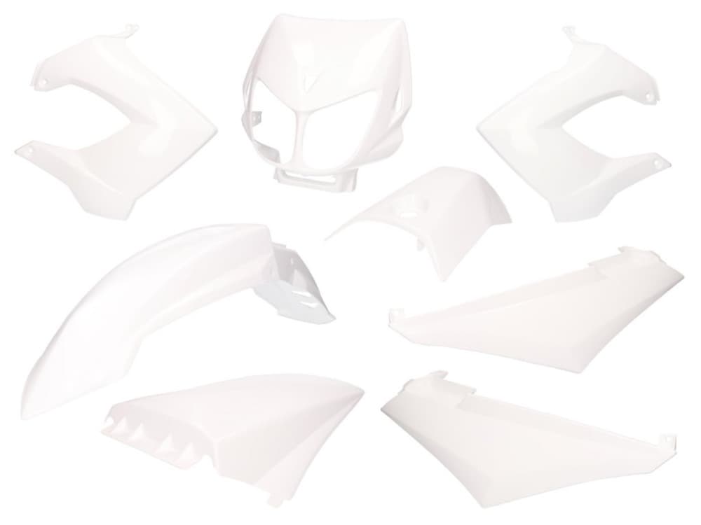 SPD Racing komplettes Verkleidungsset (Derbi Senda R / X-Treme - weiß)