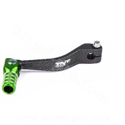 TNT Racing CNC 2 leva del cambio (Derbi EBE / EBS - Piaggio D50B0 - carbonio / verde)