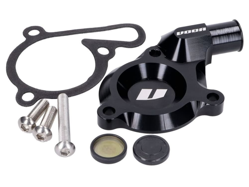 Coperchio pompa acqua CNC Voca Racing (Nero - Piaggio D50B0)