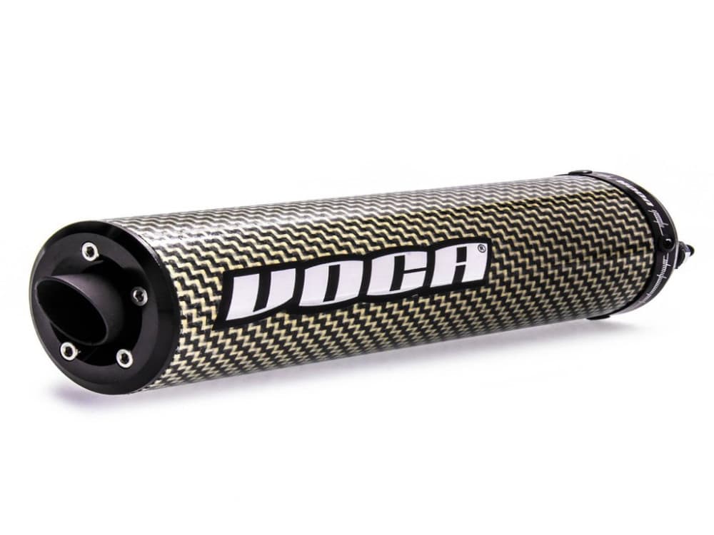 Voca Racing silenziatore completo (BigBore 90cc, Carbon 80cc, Rookie 50/70cc, SCR, Mk, Barikit) (Kevlar)