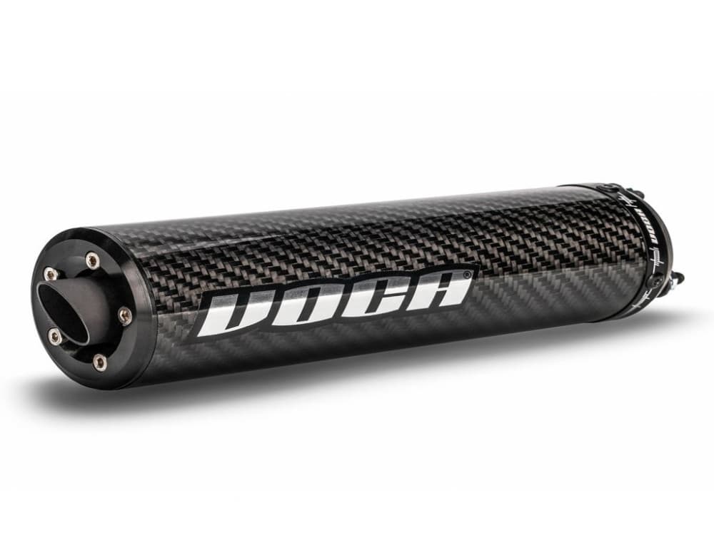 Voca Racing silenziatore completo (BigBore 90cc, Carbon 80cc, Rookie 50/70cc, SCR, Mk, Barikit) (Carbonio)