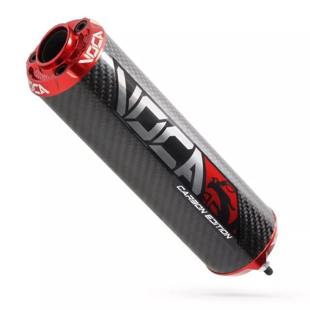 Voca Racing Bestia CNC hangtompító (Karbon / piros)