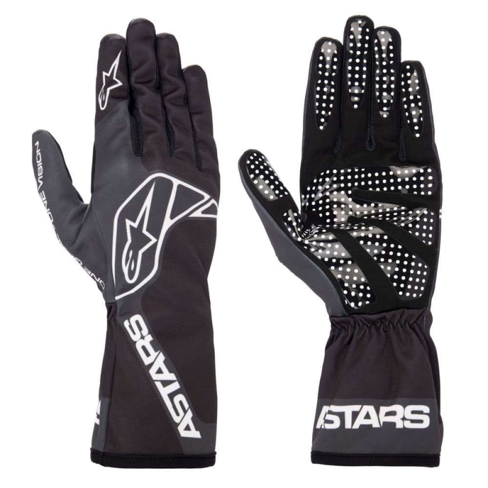TECH-1 K RACE V2 ONE VISION GLOVES GLOVES Black/Tar Gray M-es